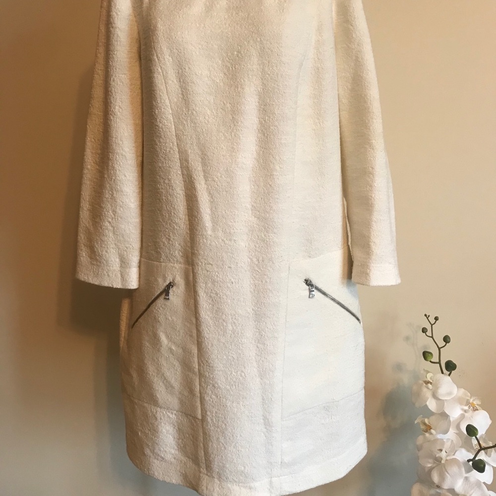 BCBG Maxazria cream dress